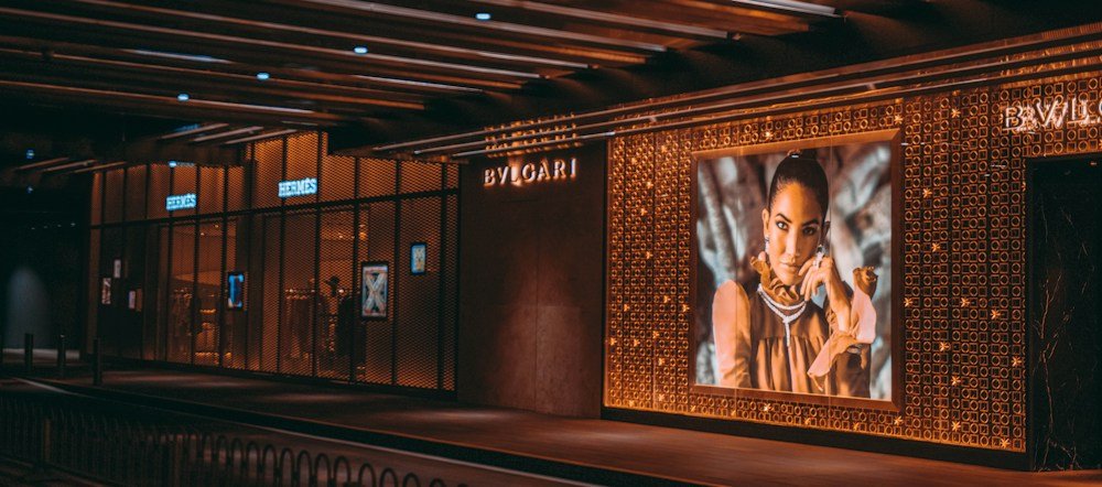 Large LED video wall display